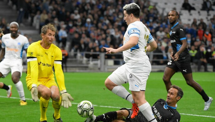 On the field: Former Arsenal and Manchester City star Samir Nasri.  Photo: AFP