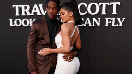 Travis Scott and Kylie Jenner at the premiere of the Netflix documentary, Look Mom I Can Fly in August 2019. Photo: Mario Anzuoni/REUTERS