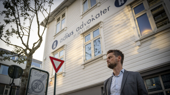 Defendant: Stian Christensen, in the Audios Advocate, defends the accused along with colleague Stian Drones Prestine.  Photo: Tommy Storehawk / TV2