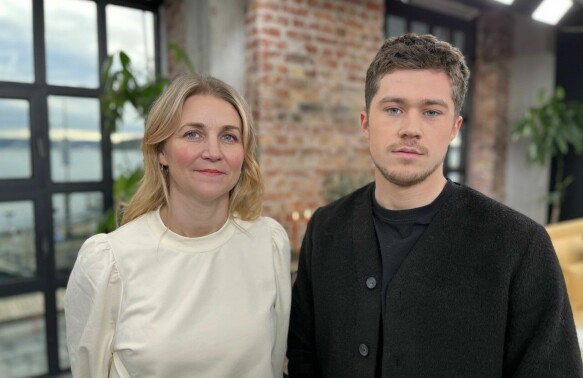 MADE A DEEP DIVE: To make the series as believable as possible, series creator Marie Having spent several years researching and developing her latest project.  Here with actor Jacob Forte.  Photo: Good morning Norway