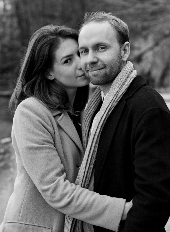 Farewell to USK: Olena Bertsuk and her husband Pavlo Krasnomovets are expecting their first child in a few days.  While in Oslo, Buffalo is still in Ukraine.  Photo: private