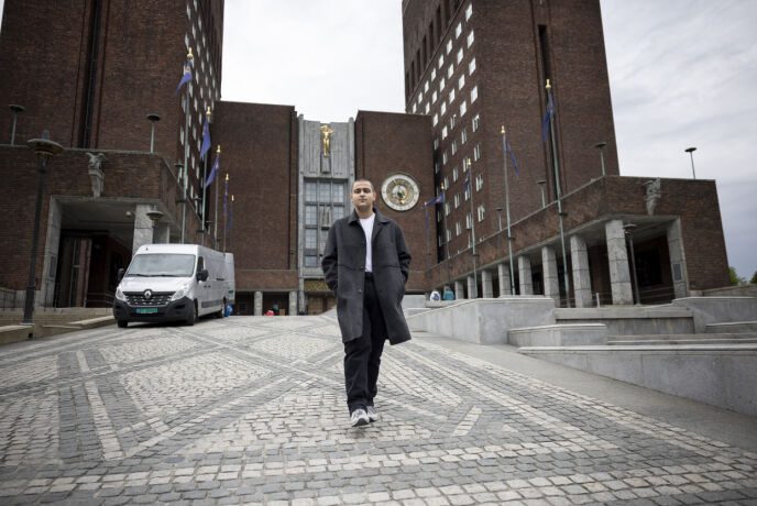 Town Hall to Parliament: Ismail suddenly came to Storting when MDG politician Lon Marie Berg was declared ill.  Photo: Lars Even Bones / Doppleted