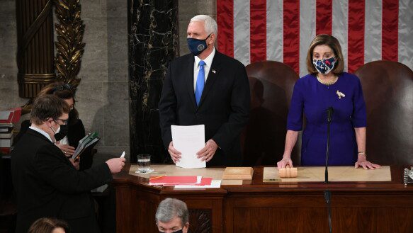 APPROVED RESULTS: Mike Pence approved the 2020 election results after Congress was acquitted of insurgents on January 6.  Photo: Saul Loeb / AP