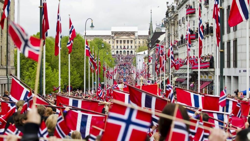 Norwegian Flags: Oslo is one of the cities that welcomes other colors on the children's train.  (Photo: Grøtt, Vegard / NTB scanpix)