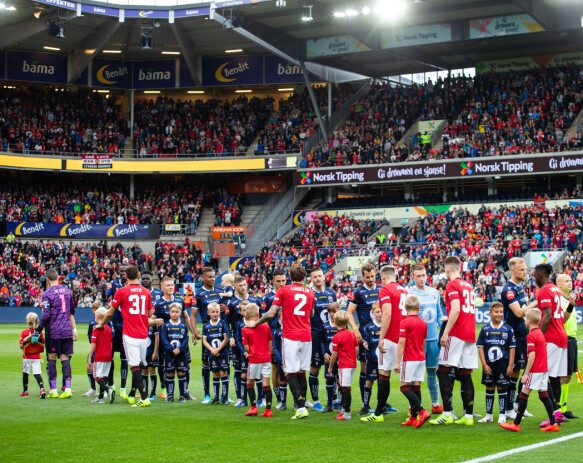 Kamel: The last time Manchester United played in Norway, there was a full squad on the national stage.  The opponent was KBK in 2019. Photo: Udon Brastad