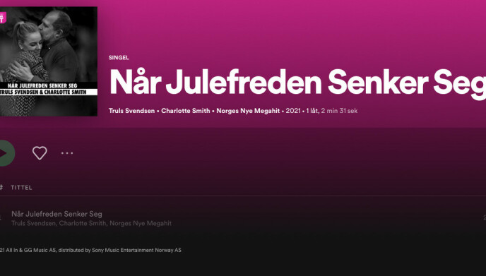 Gone: The song is visible on Spotify, but can't be played.  Photo: screenshot / Spotify