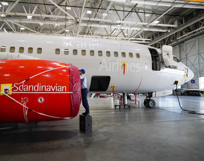 Strike: Aviation technicians organized by the NFO have been on strike since Saturday, June 18.  Photo: Håkon Mosvold Larsen / NTB