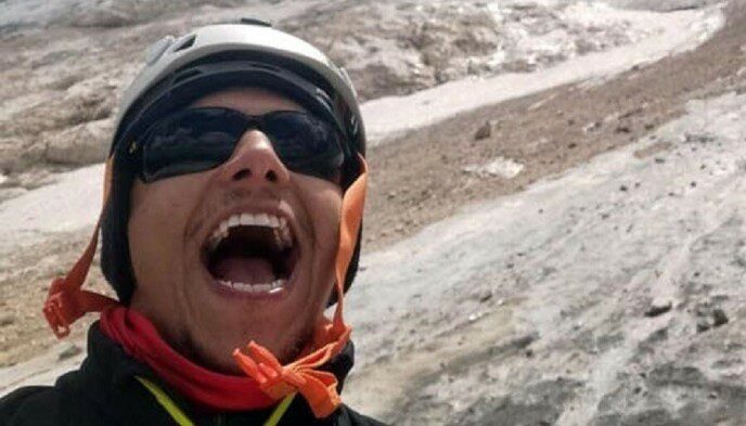 Latest photo: Filippo Barry leaves behind a wife and four-year-old son.  He was found dead on Sunday in the Dolomites.  Photo: charity