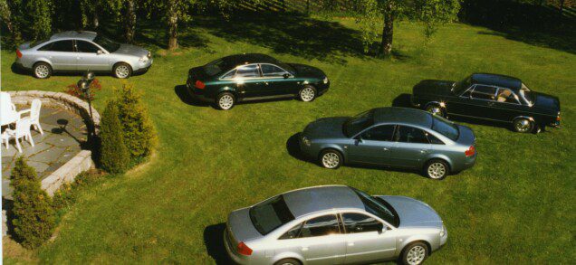 This is how the new generation A6 was presented to the press by Harald A. Møller in 1997. Photo: Møllerarkivet