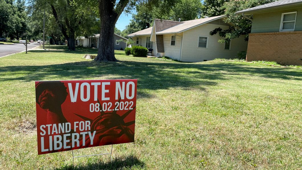 Campaigns: In recent weeks, cities in Kansas have been filled with competing signs saying 