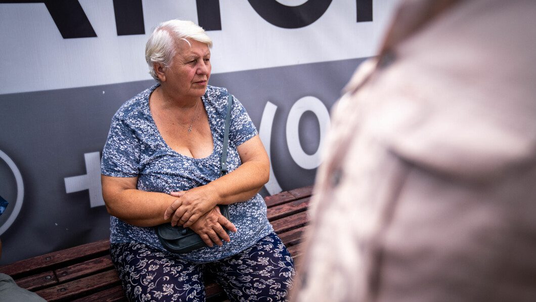 Refugee: Nadezhda says that the Russians rob and harass the population in the occupied territories.  Now she hopes for a better life in Zaporizhia, but is afraid of the threat from the nuclear power plant.  Photo: Aage Aune/TV 2