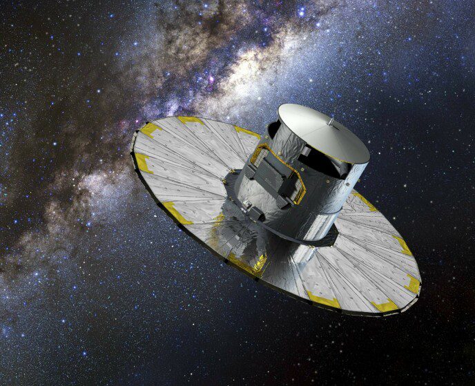GAIA: This space telescope is used to measure the speed, position, distance and brightness of various stars and planets in the Milky Way.  Photo: AFP/NTB
