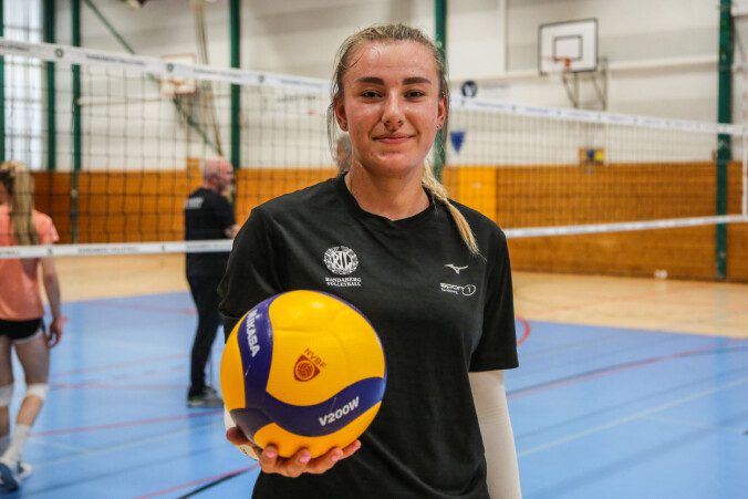 About Randaberg: Dasha Stuzhuk now plays with Randaberg Volleyball Elite.  Photo: Bjarte Fossfjell/TV 2