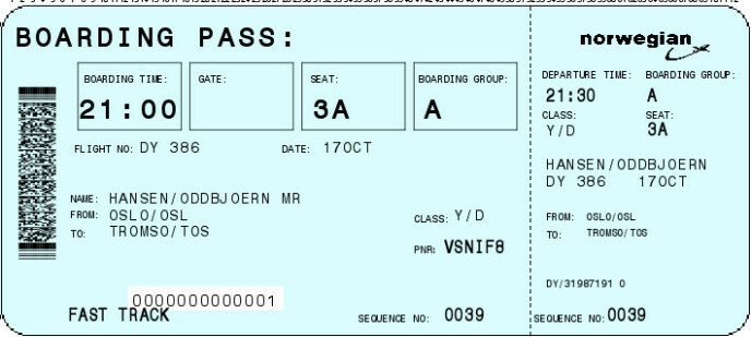 Not better before that: the previous boarding pass looked like this.  It will hardly be missed.