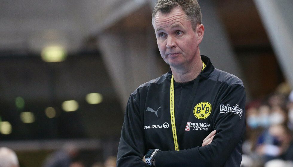 Kiked: Handball coach Andre Faure envisioned when he was the coach of Borussia Dortmund.  Photo: NTB