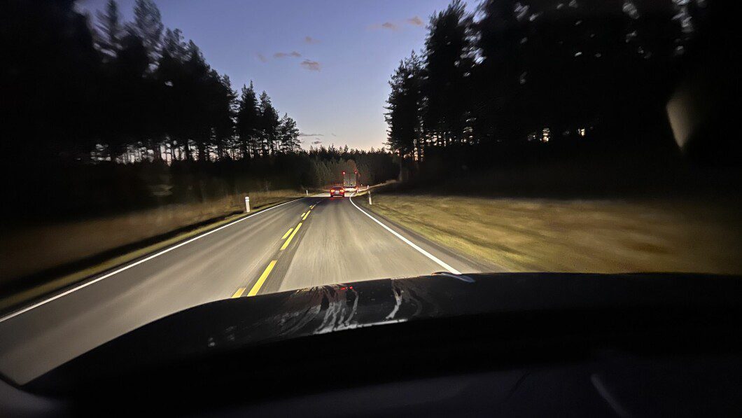 Good lights: The E-HS9 has good lights - and the automatic headlights work well when you meet oncoming traffic.