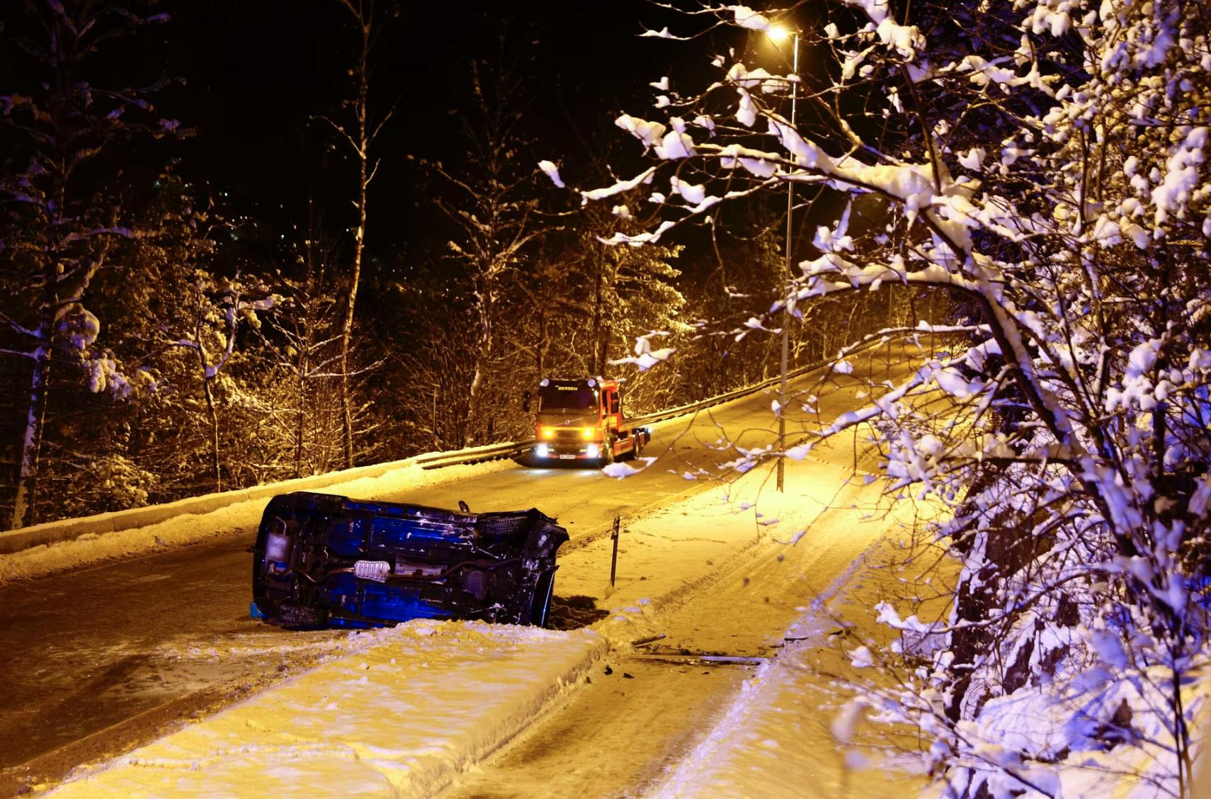 A 60 year old Man Died After Driving Over A Cliff In Bergen